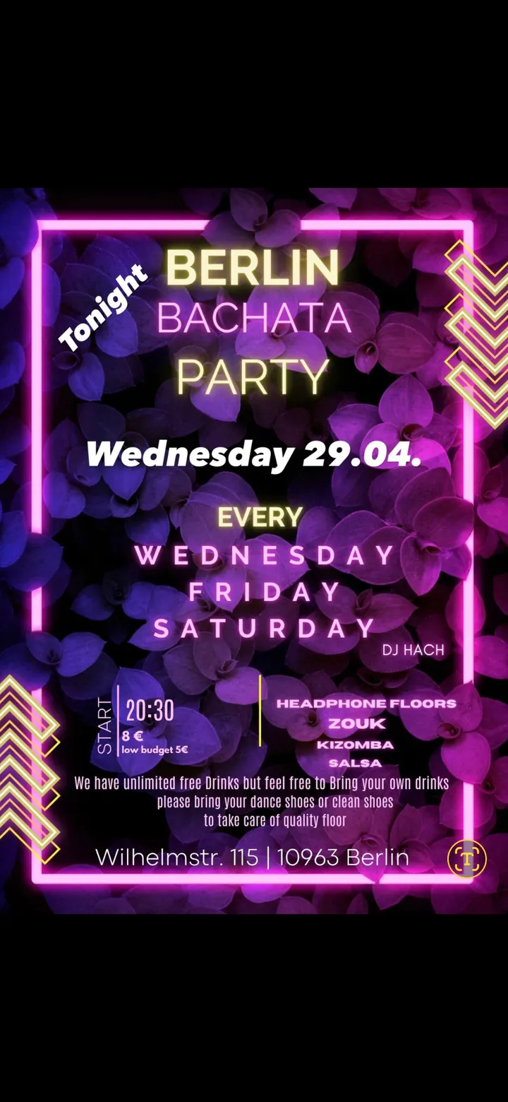Bachata Berlin Kurse - Hauptbahnhof open air — Tanz in Kreuzberg, Berlin
