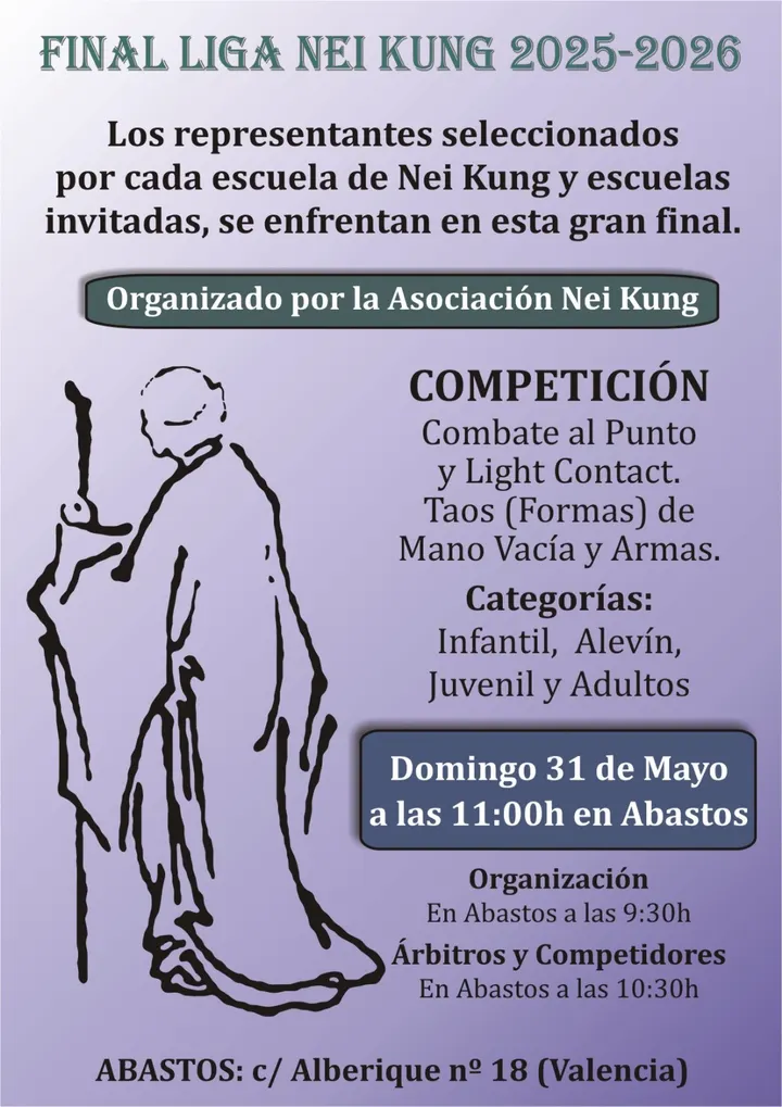 Asociación Nei Kung el Pilar — artes marciales-studio en el Pilar, Valencia — 2