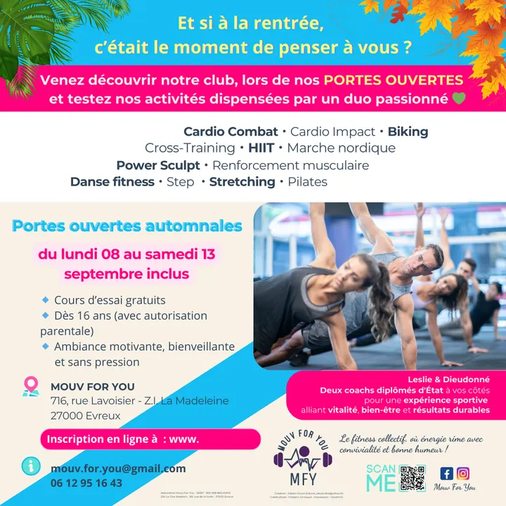 Mouv For You — salle de fitness-studio à La Madeleine, Évreux — 2