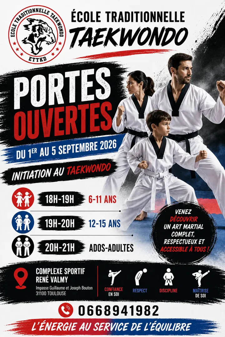Taekwondo ETTKD — arts martiaux-studio à Mirail-Université / Reynerie / Bellefontaine, Toulouse — 3