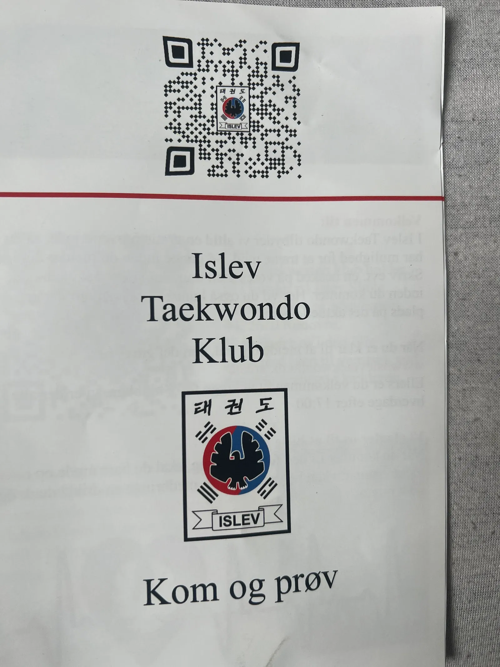 Islev Taekwondoklub — kampsport-studio i Rødovre, København — 2