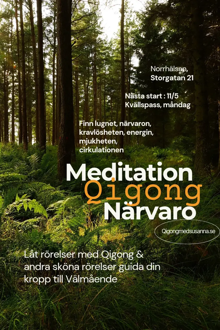 Qigong med Susanna — meditation-studio i Valhalla, Örnsköldsvik — 2