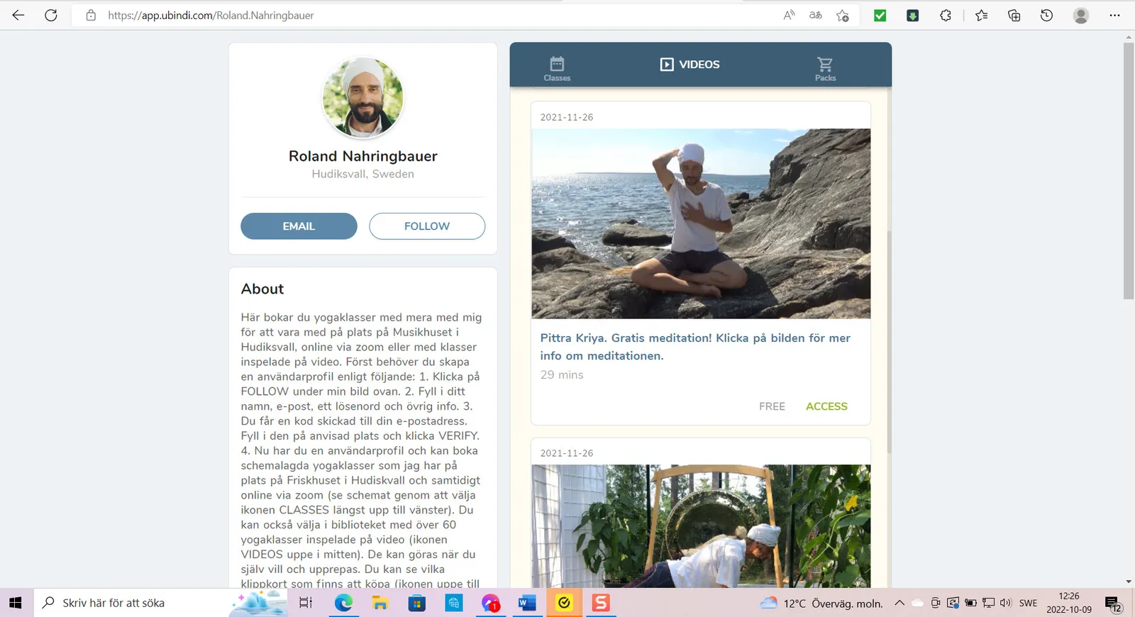 Yogi On The Road — yoga-studio i Kålhagen, Hudiksvall — 3