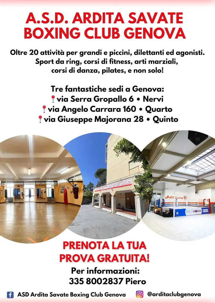 A.S.D. Ardita Club Genova 1 — Boxe a Nervi, Genova