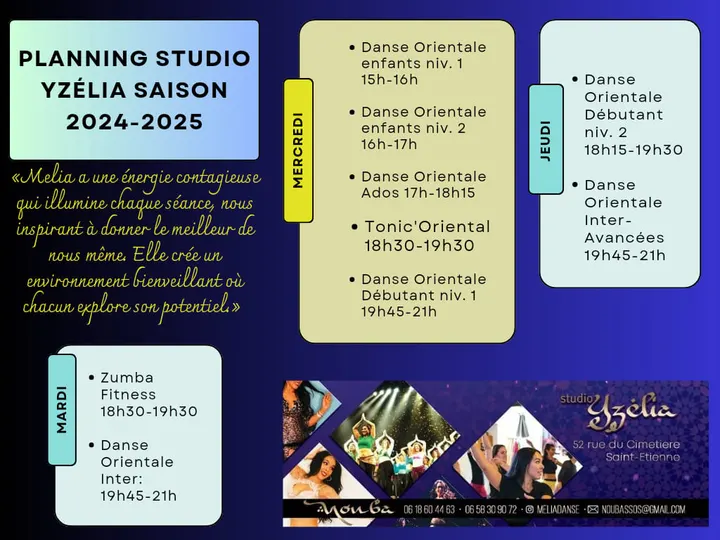 Mélia danse orientale Yzélia — danse-studio à Saint-Étienne — 4