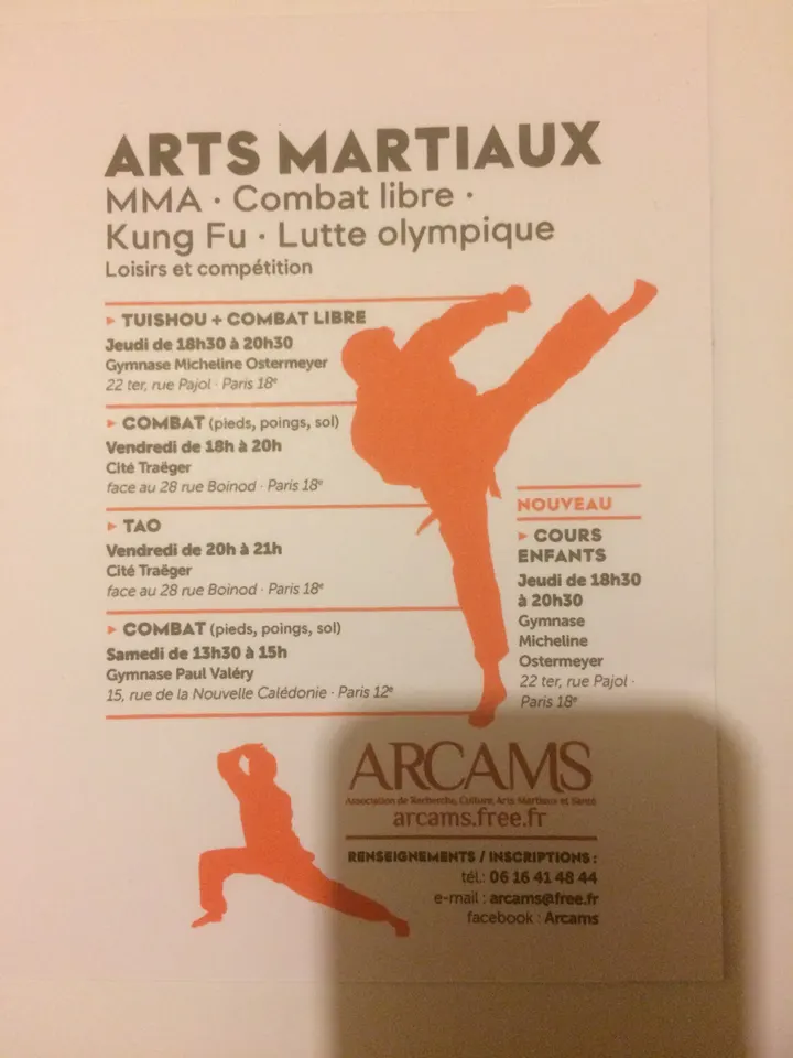 Arcams — MMA à Quartier de Clignancourt, Paris