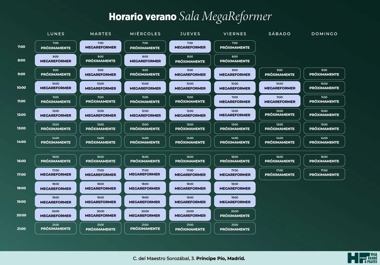 Barré, Yoga & Pilates Reformer Principe Pio by H&F Club Studio — yoga-studio i Madrid — bild 4