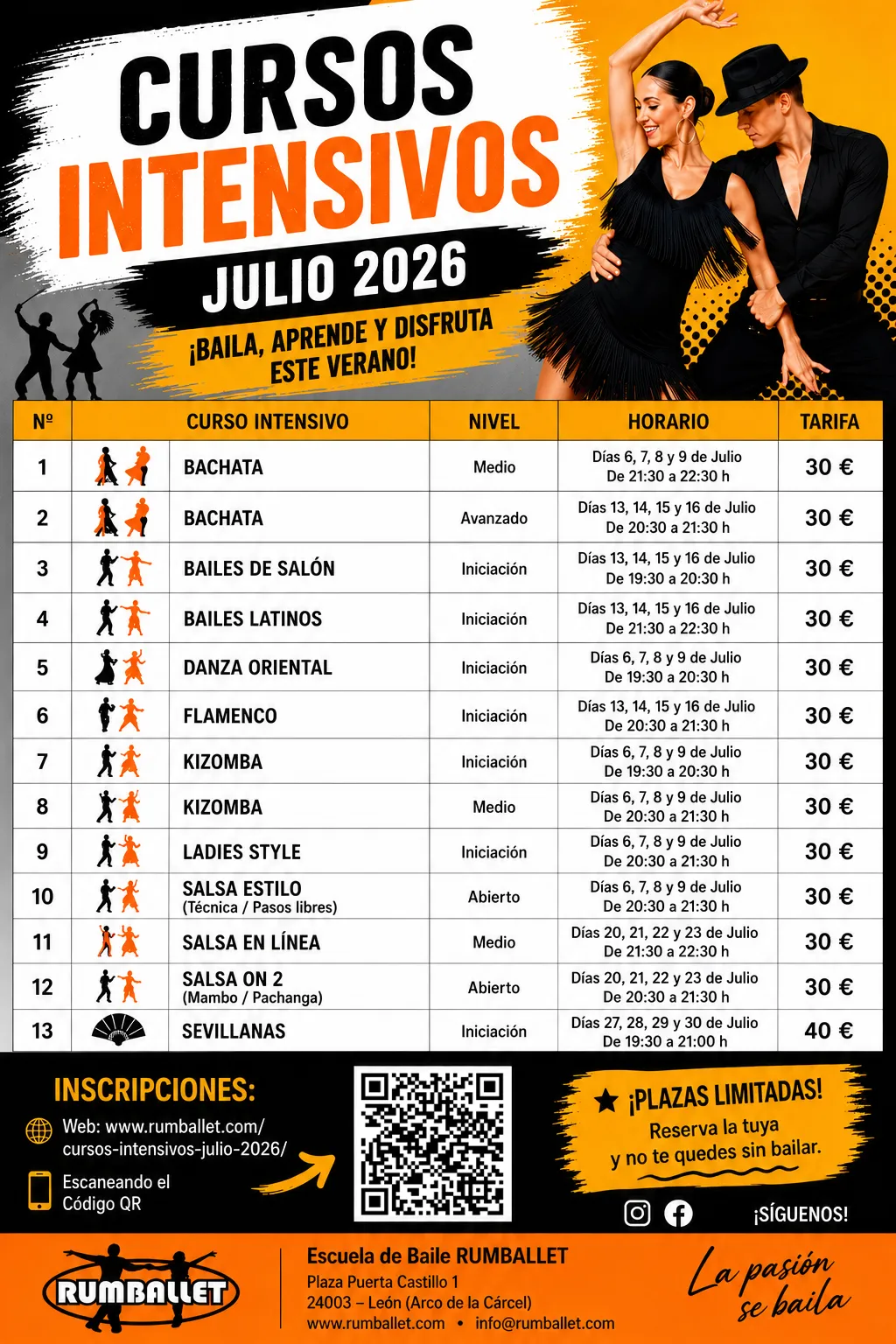 Rumballet — baile-studio en Casco Histórico, León — 2