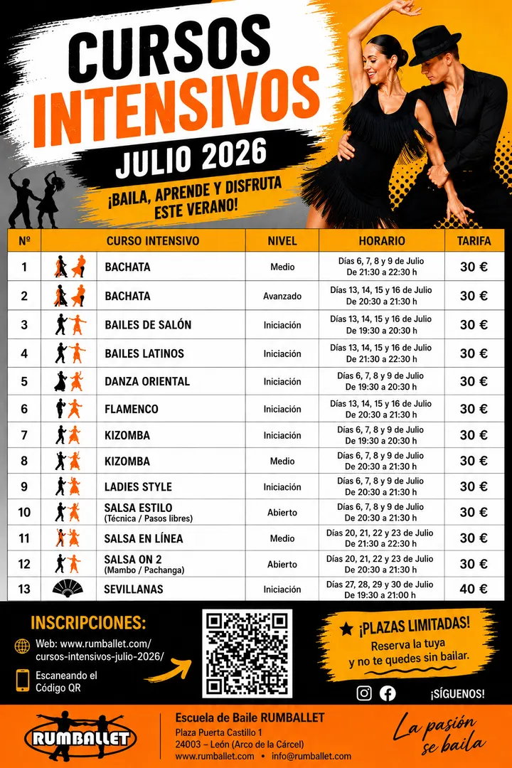 Rumballet — baile-studio en Casco Histórico, León — 2