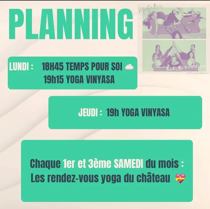 5 YOGINIS ET UN CHÂTEAU YOGA VINYASA — yoga-studio à Montpellier — 4