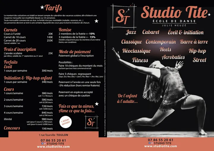 Studio Tite — danse-studio à Valbourdin, Toulon — 2