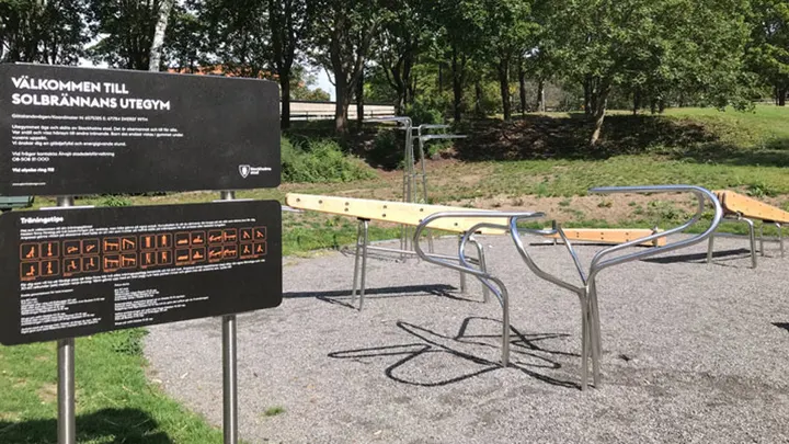 Solbrännans outdoor gym — fitness studio-studio i Solberga, Älvsjö