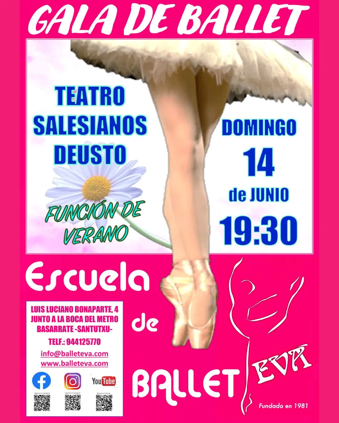Escuela de Ballet Eva en Bilbao — dans-studio i Bilbao — bild 3