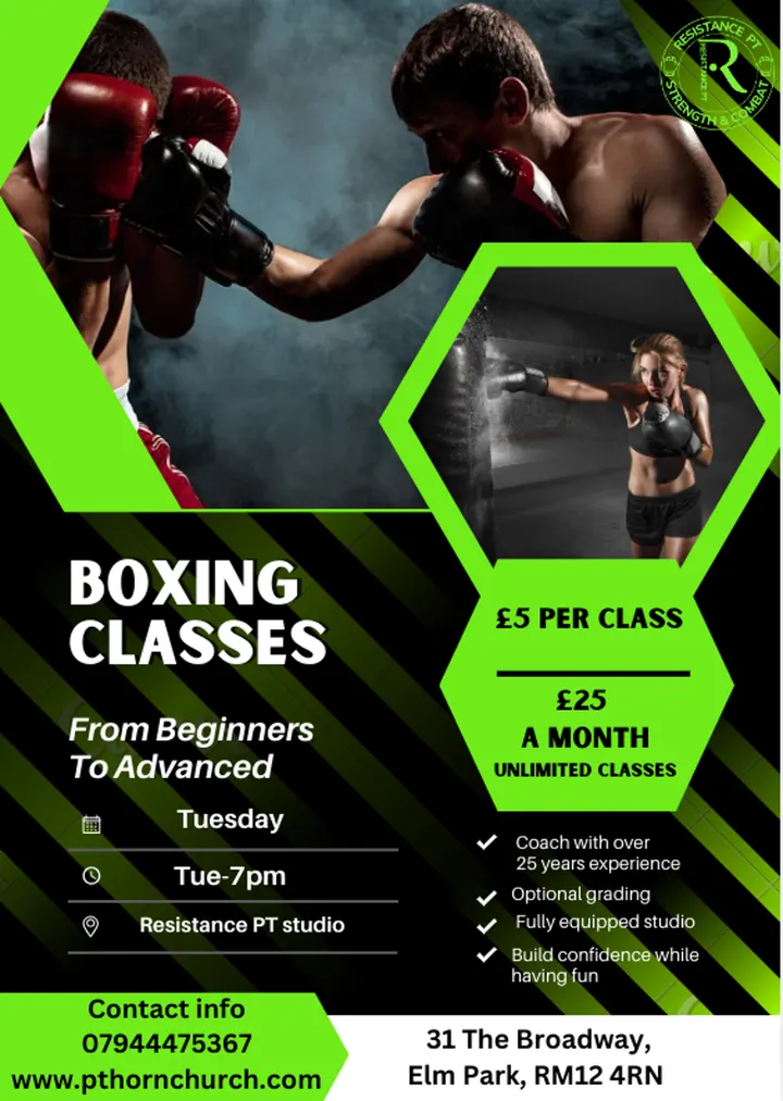 Resistance PT — boxing-studio in Hornchurch, London — 2