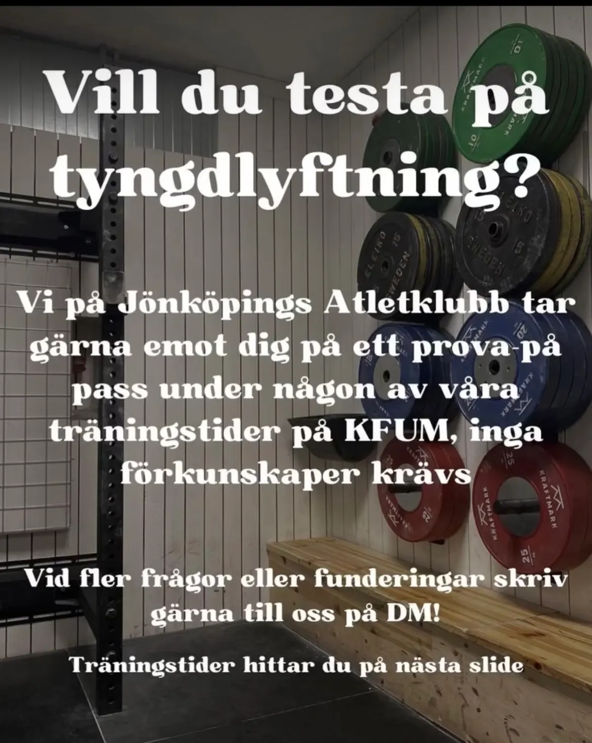 Jönköpings Atletklubb - Tyngdlyftning — styrketräning-studio i Jönköping — bild 2