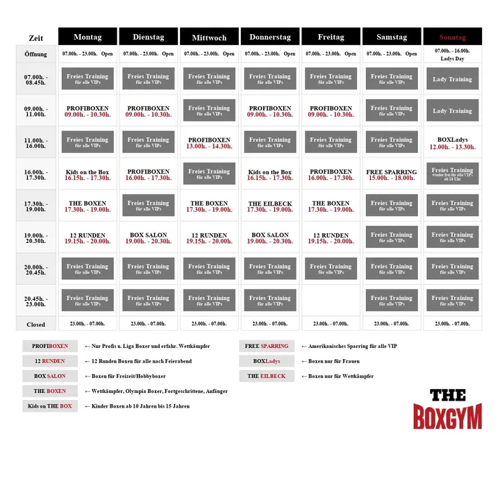 THE BOXGYM — fitnessstudio in Jenfeld, Hamburg — 2
