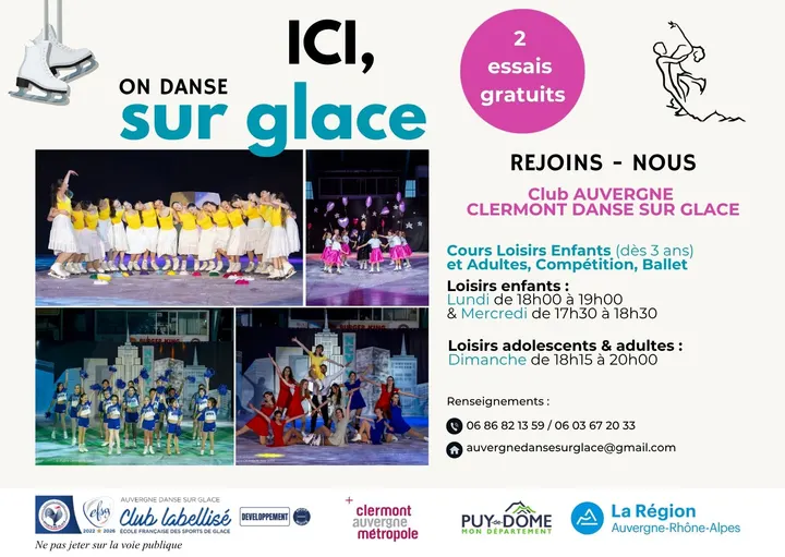 Auvergne Danse sur Glace — Danse à La Pardieu, Clermont-Ferrand