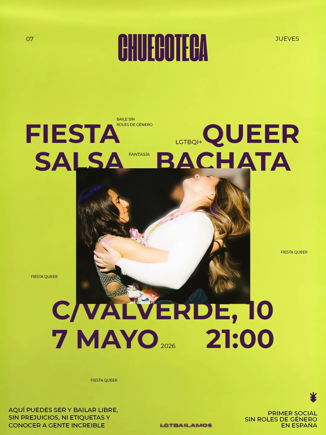 Lgtbailamos — dance-studio i Universidad, Madrid