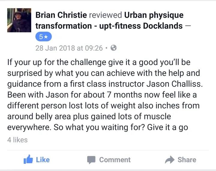 U.P.T FITNESS — fitness studio in Poplar, London — 2
