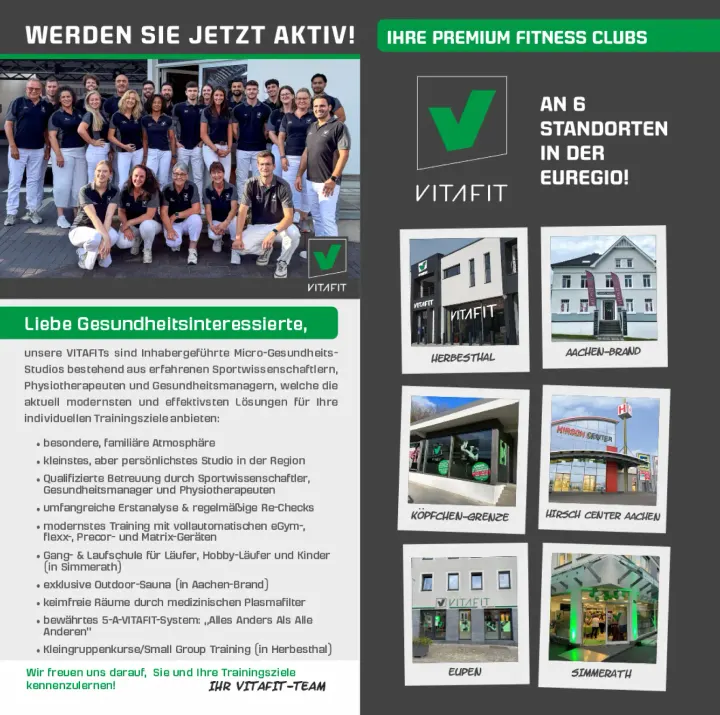 Vitafit Hirsch Center Aachen — Fitness Studio in Forst, Aachen