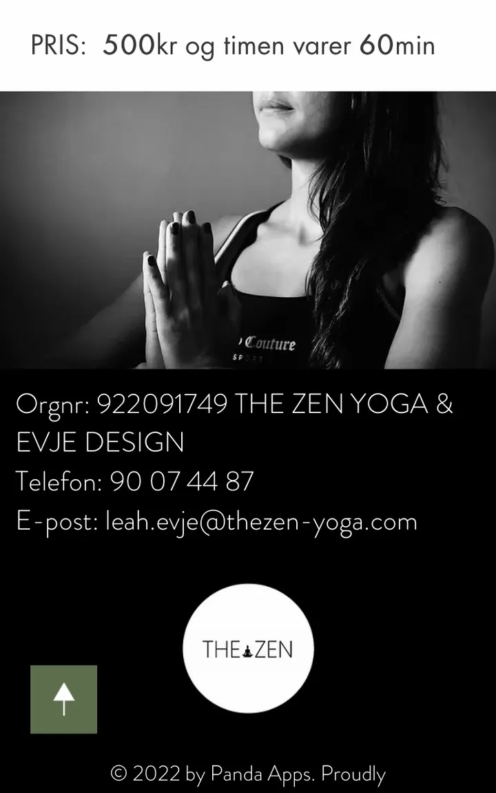 THE ZEN YOGA & EVJE DESIGN — Yoga i Strømmen