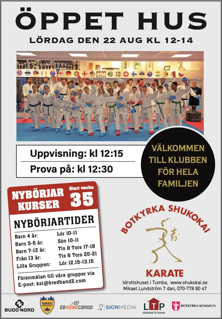 Botkyrka Shukokai Karate — Kampsport i Tumba, Stockholm