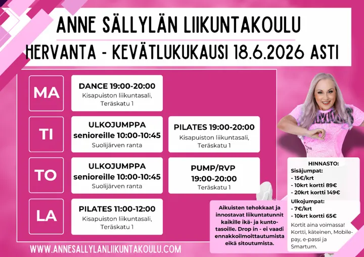 Anne Sällylän Liikuntakoulu — Fitnessstudio – Hervanta, Tampere