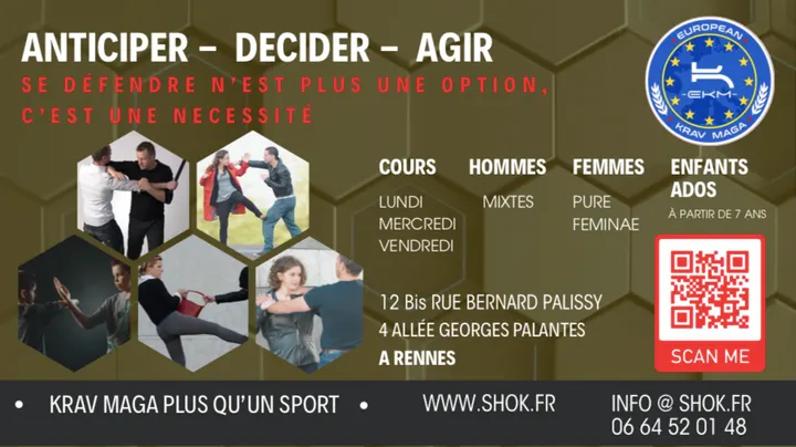 SHOK Krav Maga Rennes — Arts martiaux à Villeneuve, Rennes
