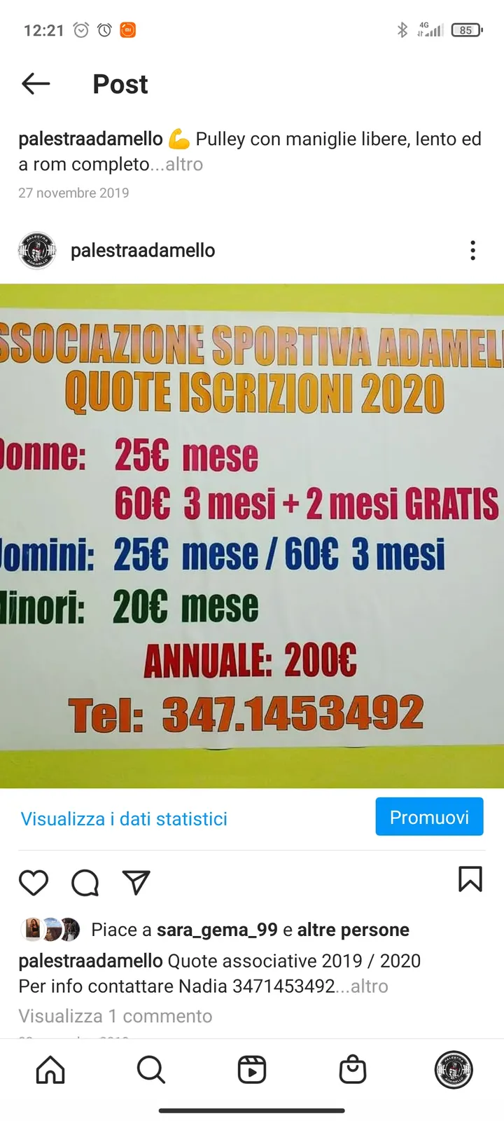 Palestra Adamello — palestre-studio a Fornaci — 4