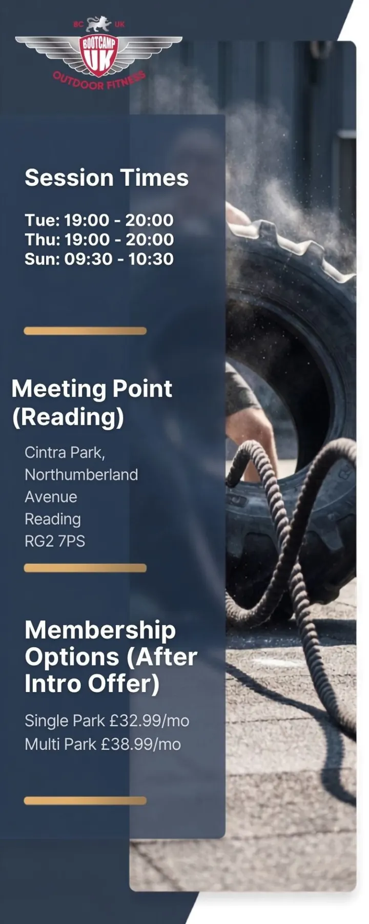 BCUK - Reading — bootcamp-studio in Whitley, Reading — 2