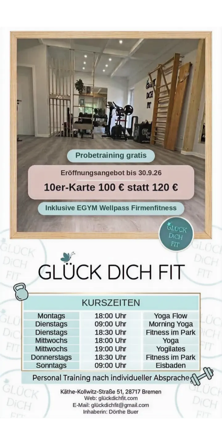 Glück Dich Fit — fitnessstudio in Bremen — 3