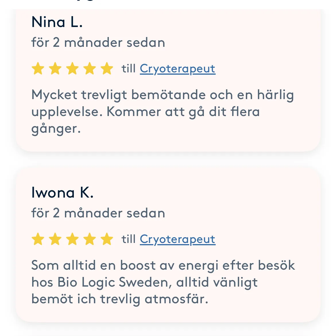 Bio Logic Sweden — återhämtning-studio i Stockholm — bild 5