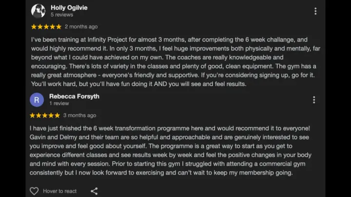 Infinity Project Fitness Studio — fitness studio in Glasgow — 4