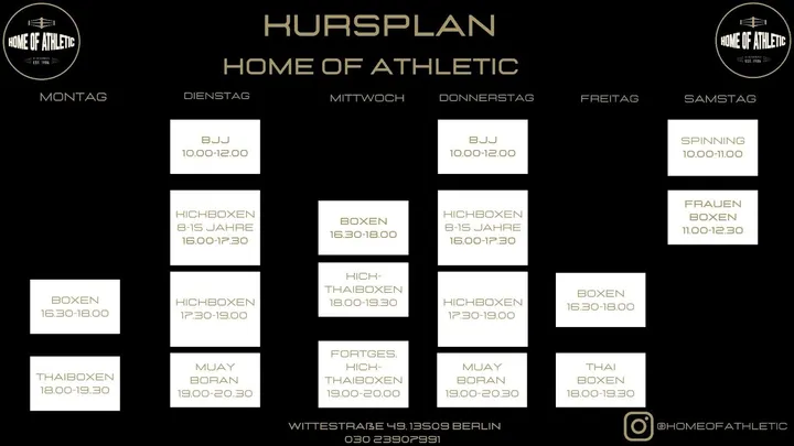 Home of Athletic by Reichenbach — mma-studio in Tegel, Berlin — 2