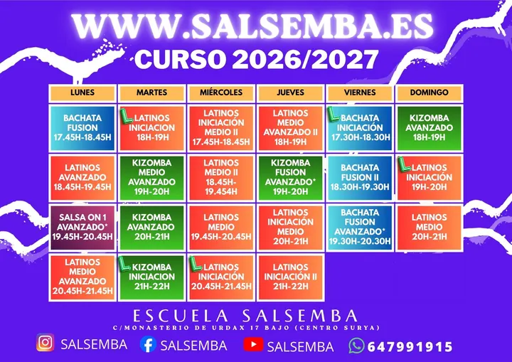 Escuela de Baile en Pamplona Salsemba — Baile en Ermitagaña-Mendebaldea, Pamplona