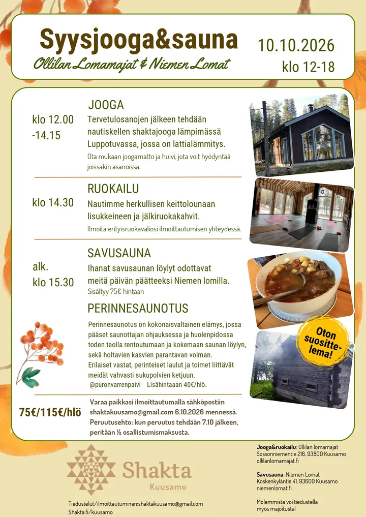 Shakta Joogakoulu Kuusamo — jooga-studio – Torangintaus, Kuusamo — 3