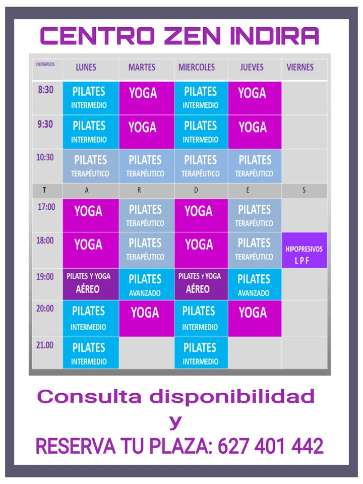 CENTRO ZEN INDIRA Pilates, Reformer, Yoga Aguadulce — Yoga en Aguadulce