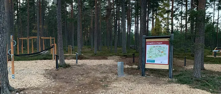 Stångtjärns utegym — fitness studio-studio i Övre Glamsarvet, Falun