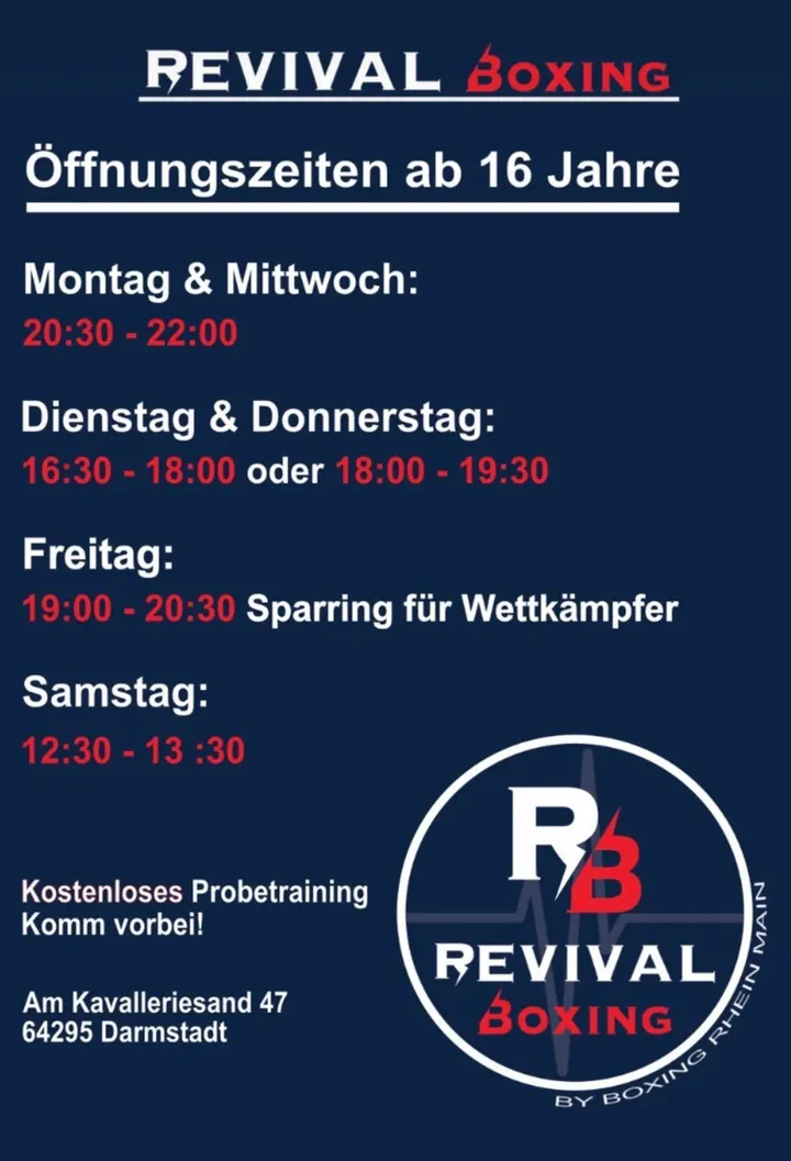 Revival Boxing — Kampfsport in Darmstadt-West, Darmstadt