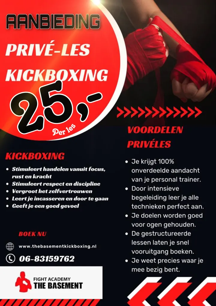 Fight Academy The Basement Kickboxing — Vechtsport in Verzetsbuurt, Hoogeveen