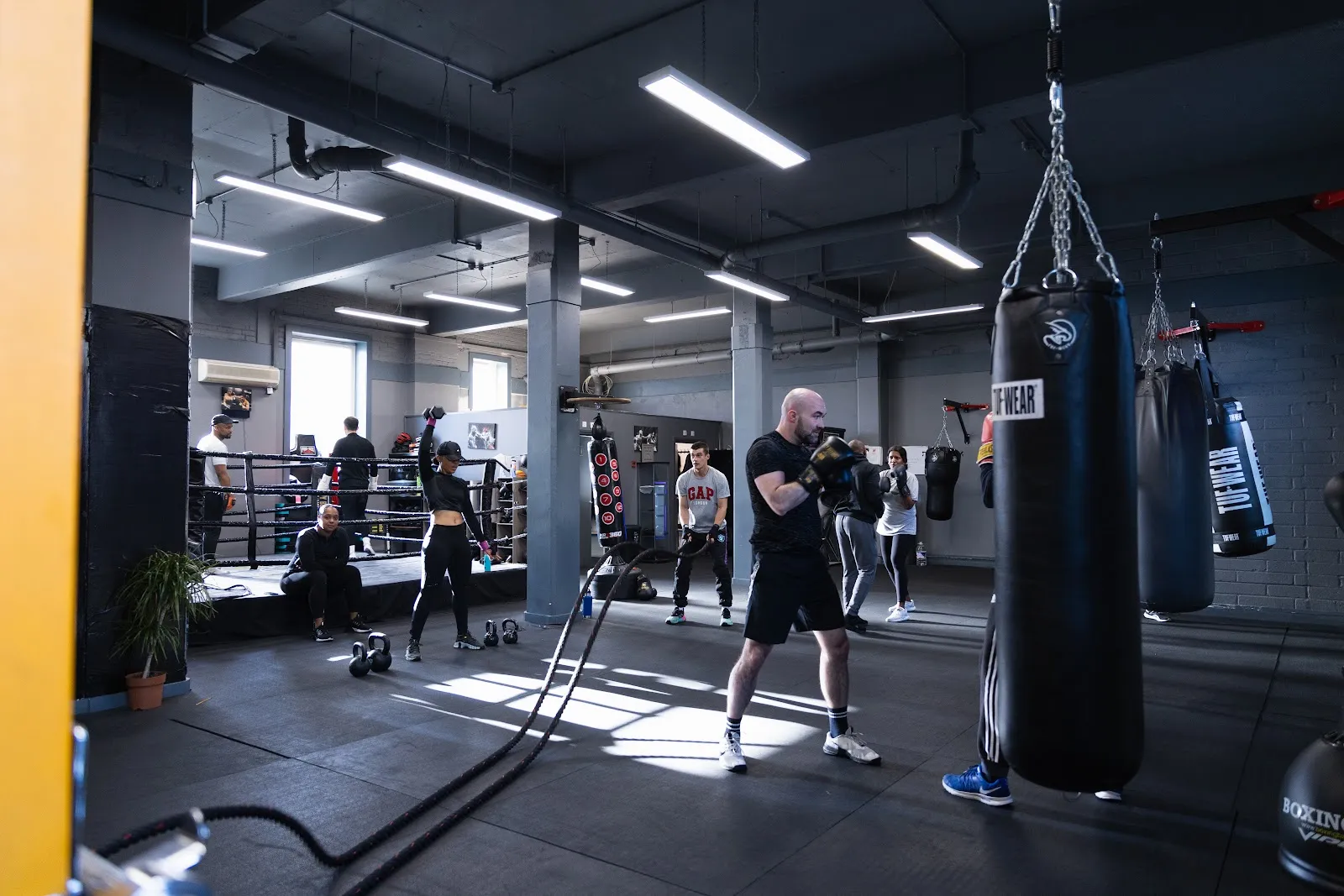Training at City Boxing Camp, London