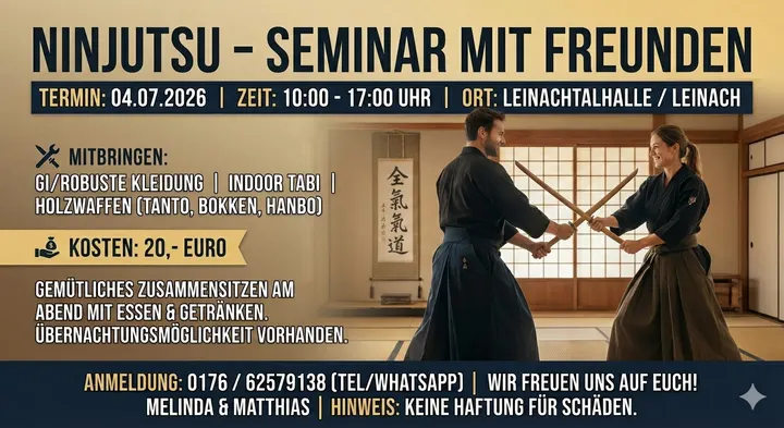 Kuroi Kasasagi Dojo — Kampfsport in Steinbachtal, Würzburg