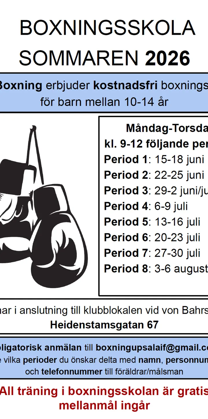 @Uifboxning — fitness studio-studio i Löten, Uppsala
