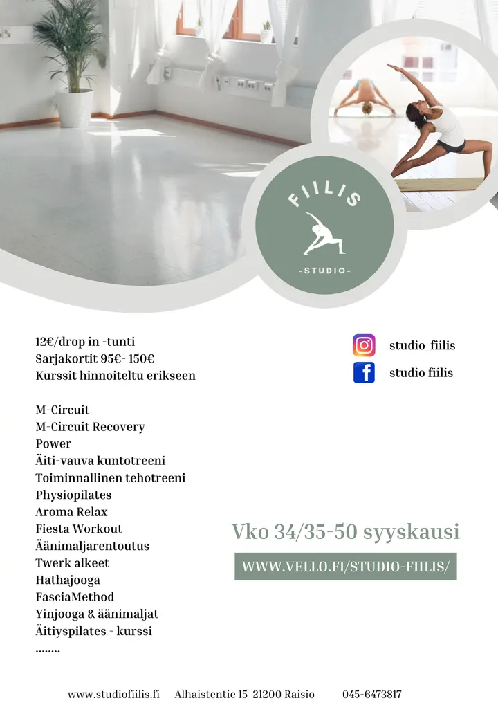 Studio-Fiilis — venyttely-studio – Raisio, Turku — 2