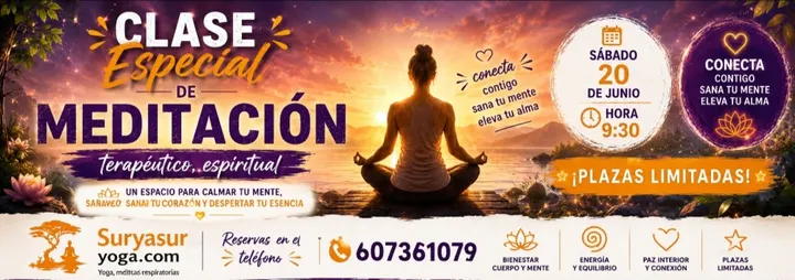 Surya sur yoga, yoga meditación y técnicas de respiración — yoga-studio i Los Boliches, Fuengirola