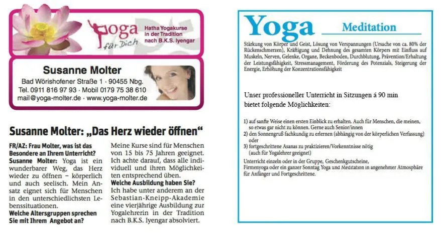 Molter Susanne Yogaunterricht — yoga-studio in Nürnberg — 2