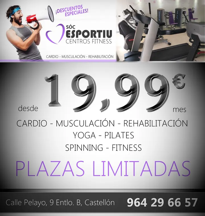 Sóc Esportiu Centros Fitness — Estudio de fitness en Castellón de la Plana