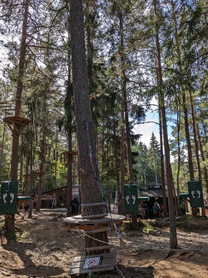 Gävle Klätterpark — Klättring i Sörby Urfjäll, Gävle