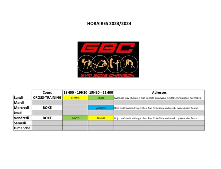 Gym Boxe Chambon — salle de fitness-studio au Chambon-Feugerolles — 3