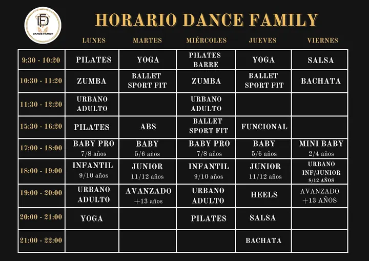 Dance Family — baile-studio en la Vila, Elche — 2